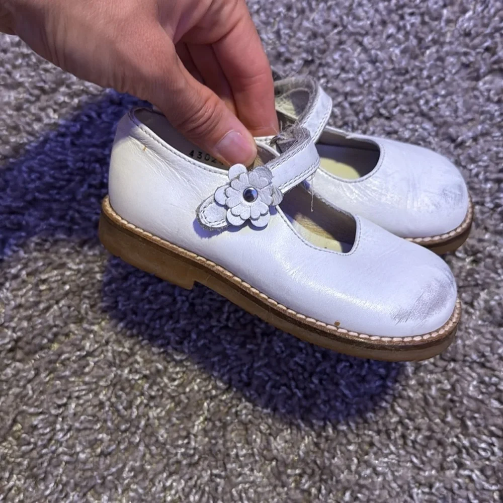 Toddler Mary Jane genuine leather ballet flats